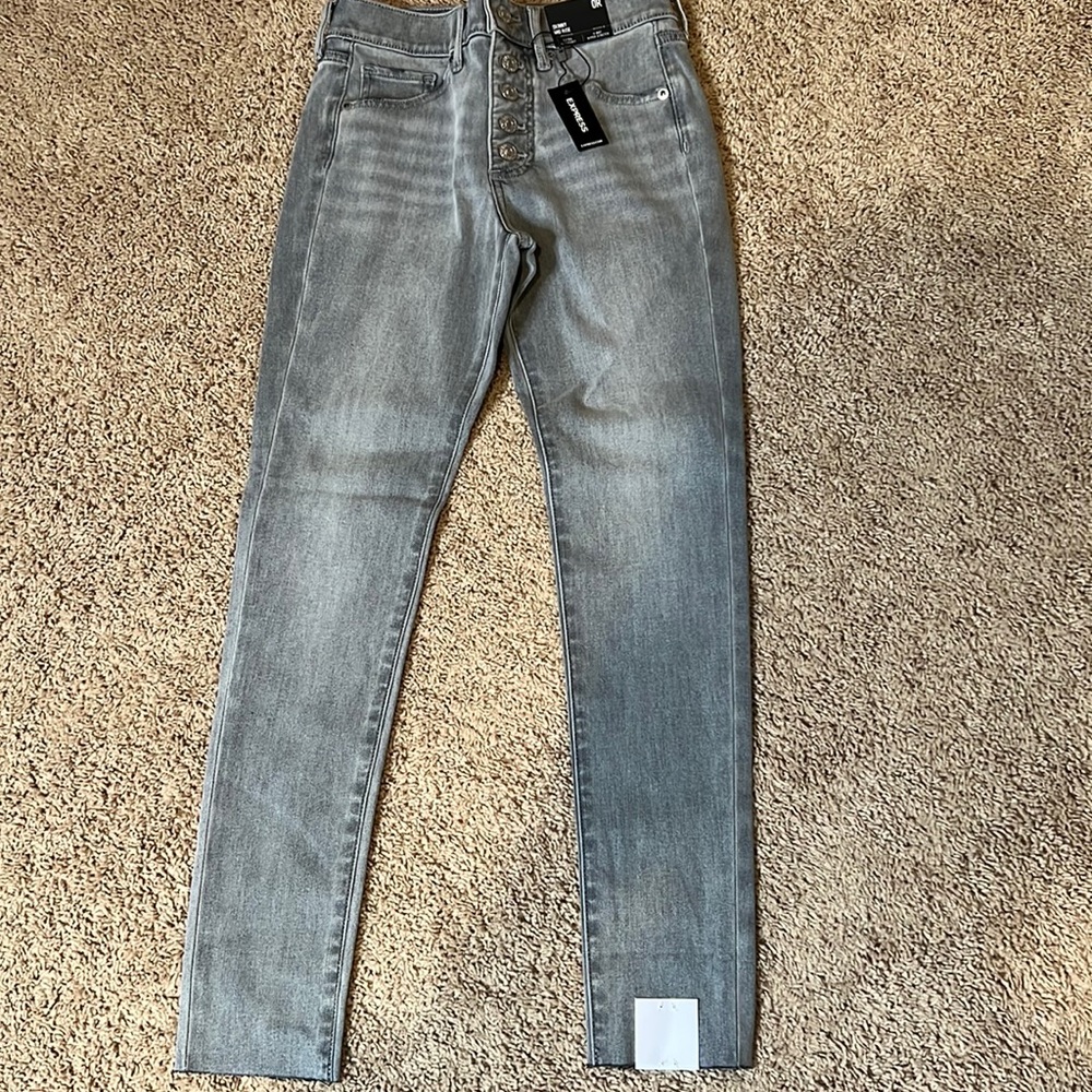 Express skinny mid rise jeans size 0R